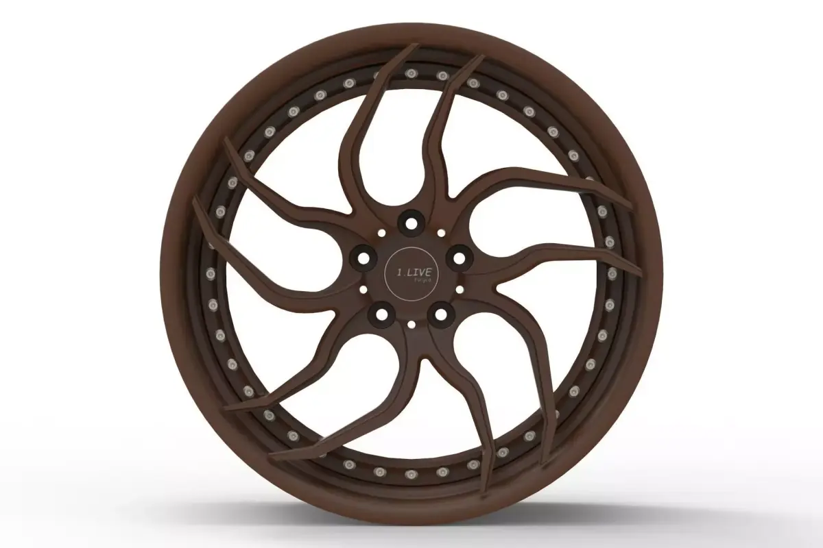 Modular 3 Piece Forged Wheel 3D model