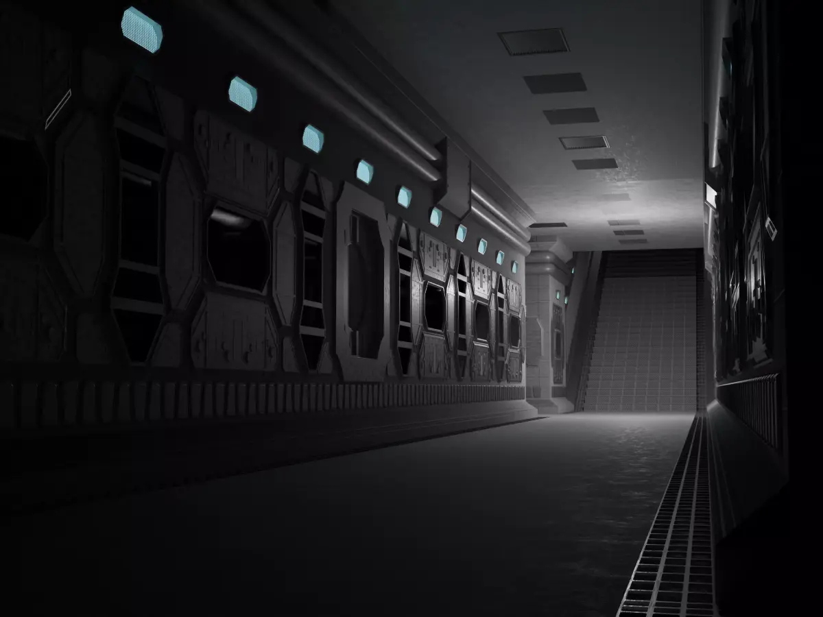 Make your own space station - Extended Detailed set Low-poly 3D model