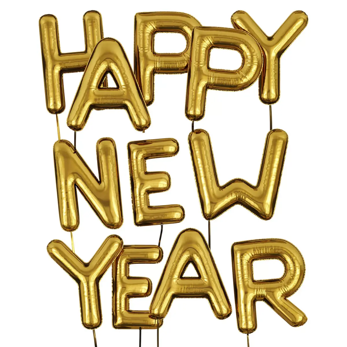 Happy New Year by Thekeeledeal Free low-poly 3D model