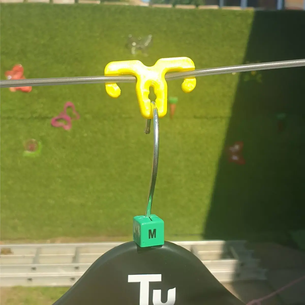 Washing Line Coat Hanger Clip Outdoor Clothesline Hanger STL 3D print model