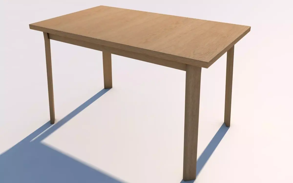 Low Poly UV Mapped  Desk Table Free low-poly 3D model