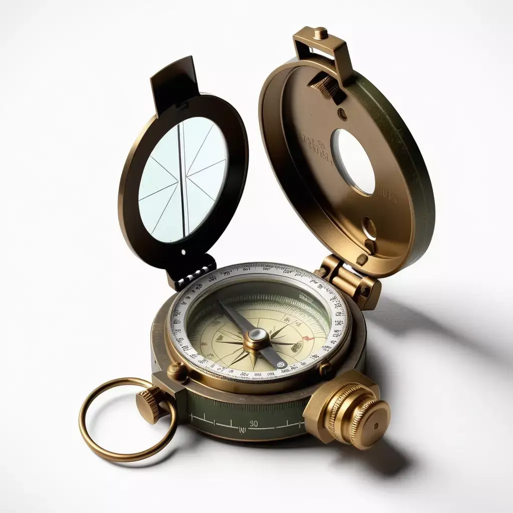 Vintage Military Lensatic Compass 3D model