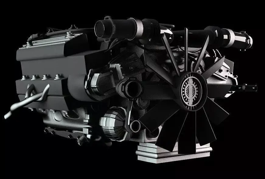 Car Engine 3D model shop