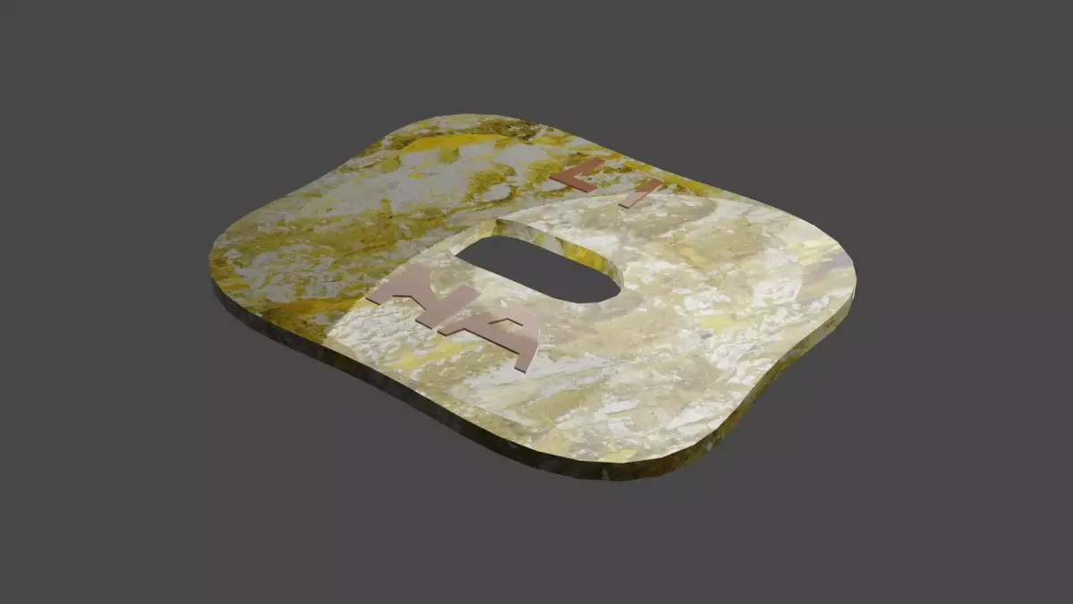 Decorative item in Youtube logo shape porcelain material Low-poly 3D model