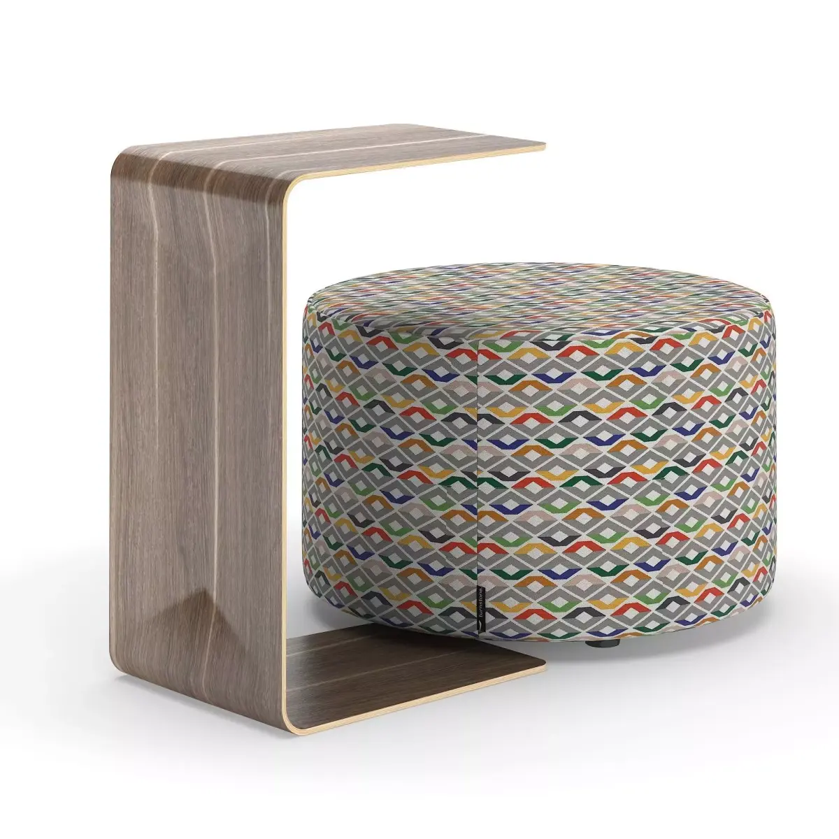 Turnstone Campfire Personal Table and Ottoman Free 3D model