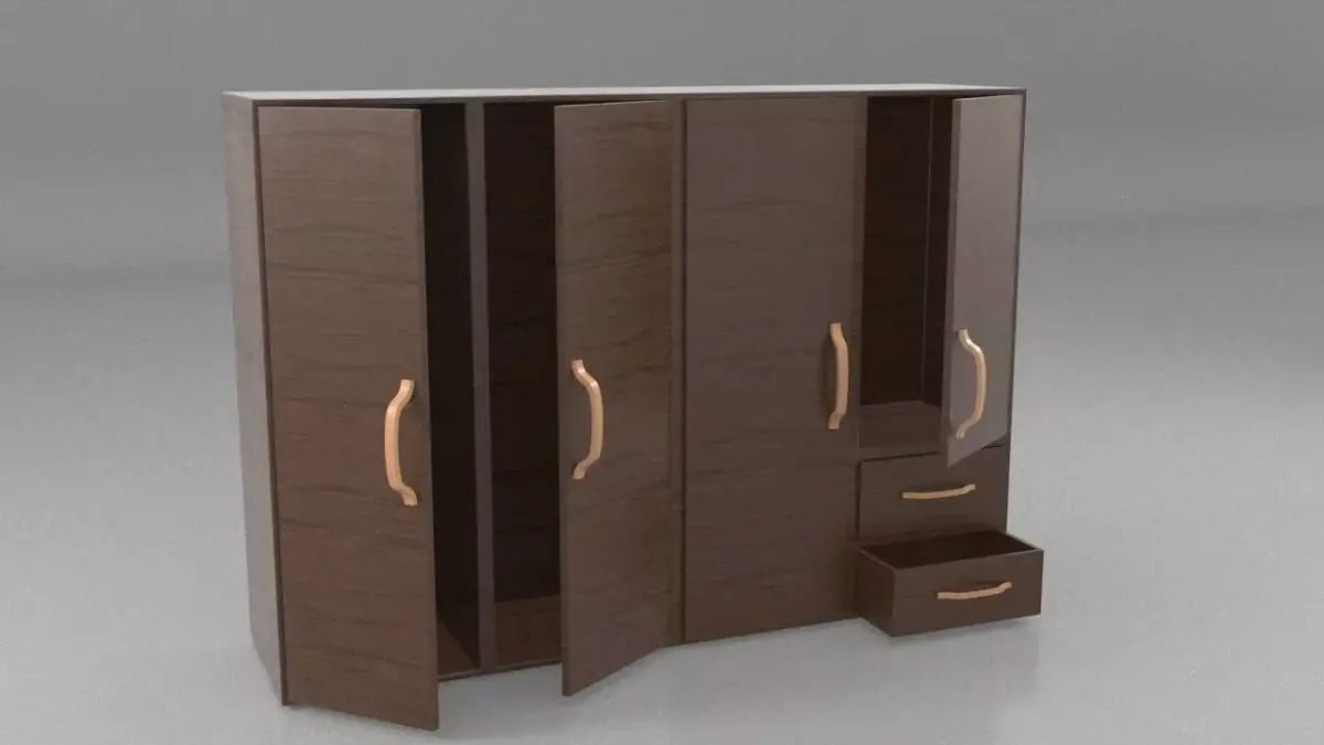 3D Wooden Cabinet Free 3D model purchase