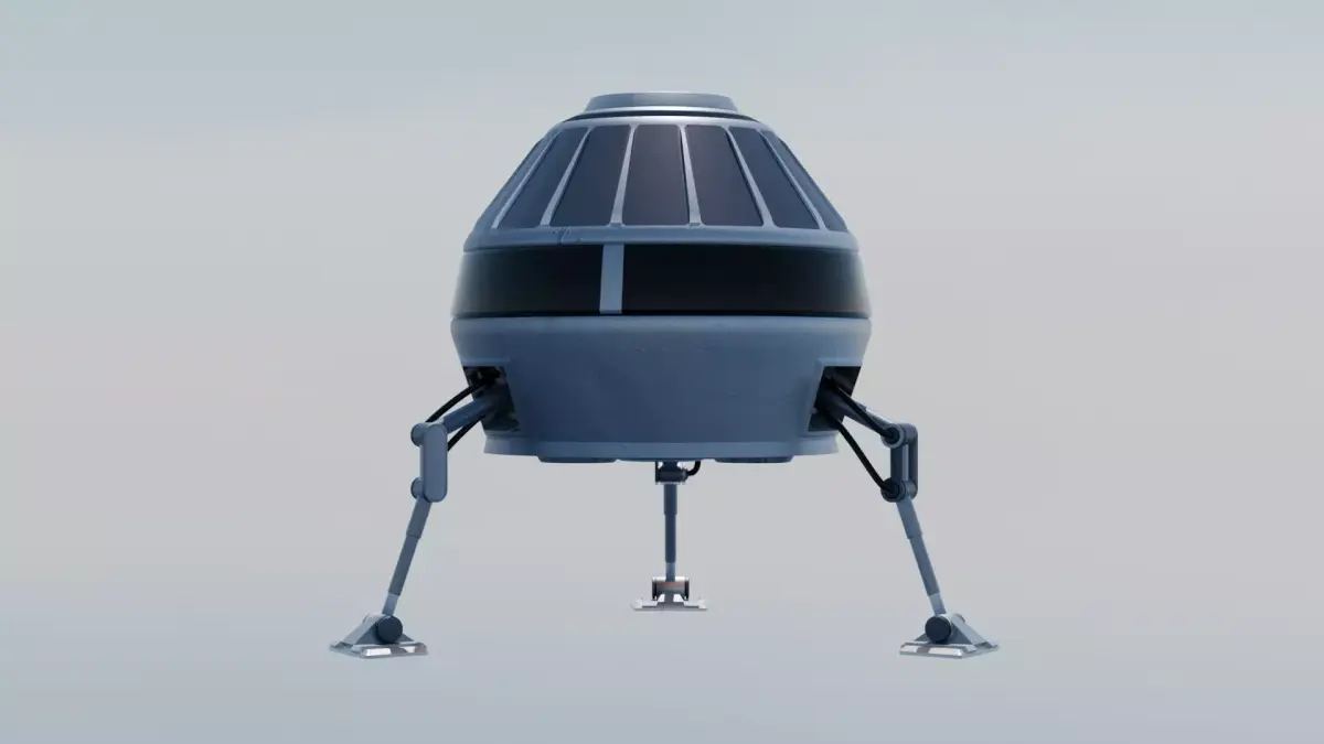 Sci-Fi Planetary Lander Space Pod 3D Model Low-poly 3D model