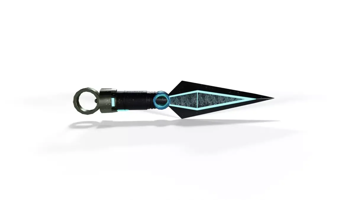 Sci-Fi Knife - Kunai Low-poly 3D model