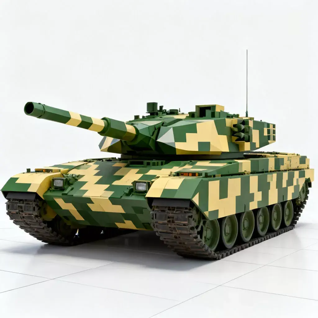 Realistic Main Battle Tank 3D Model Low-poly 3D model