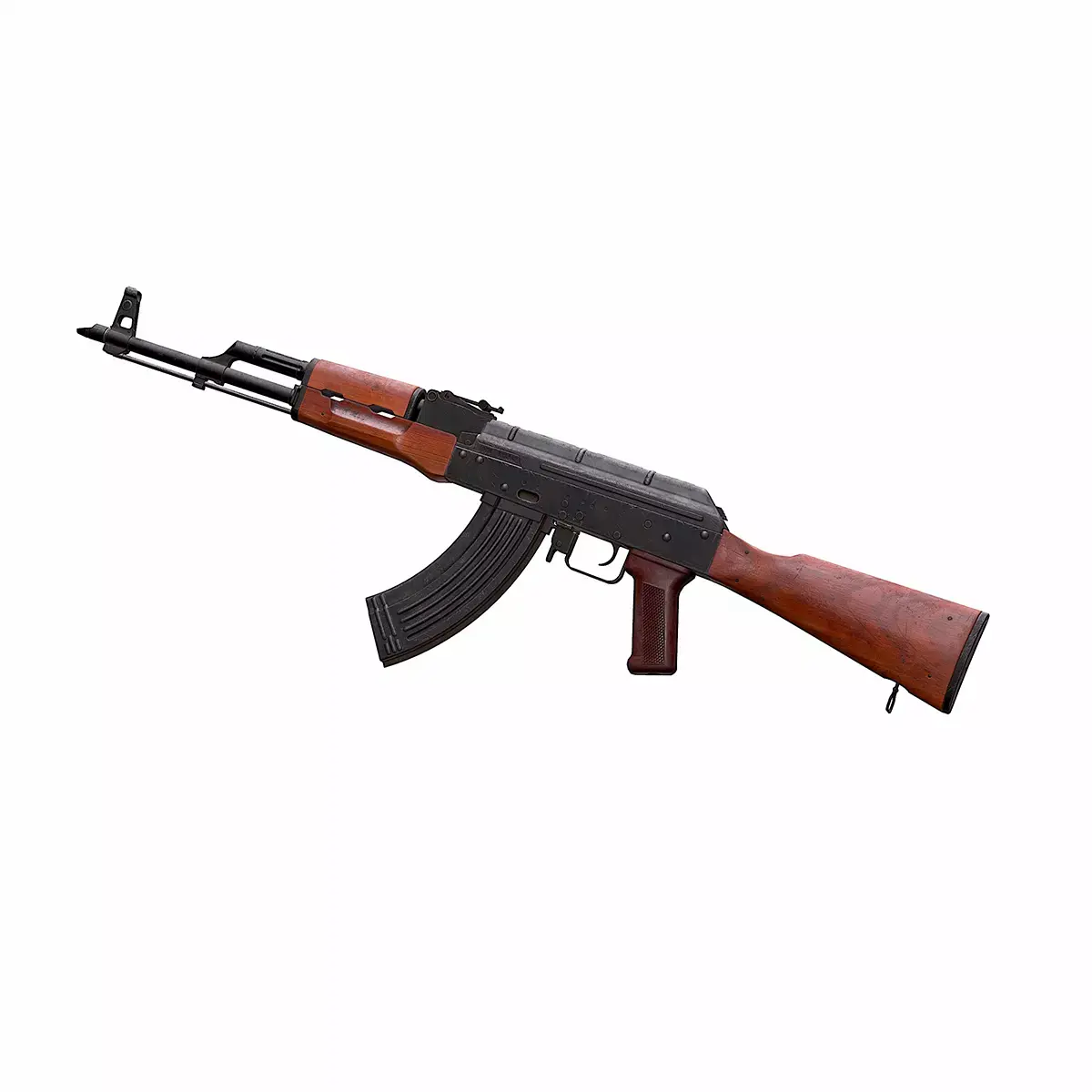 AKM assault rifle Low-poly 3D model order