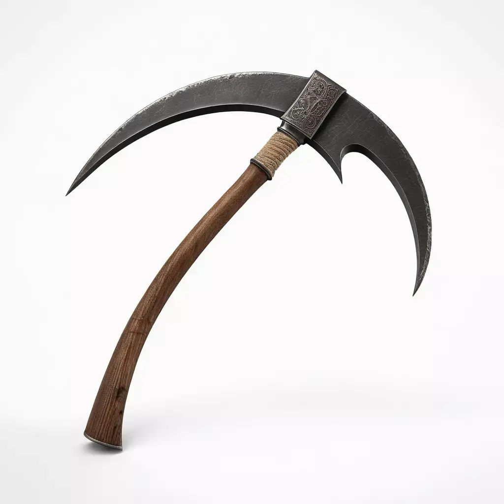 Fantasy War Scythe Battle Axe 3D model