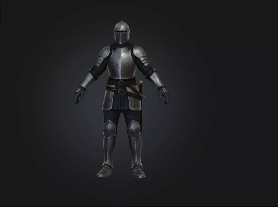 Armored Knight HIGH POLY Low-poly 3D model Low-poly 3D model Low-poly 3D model