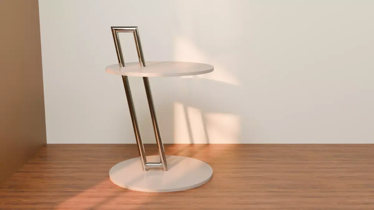 Art Deco style Side Table - Pedestal Table Free 3D model