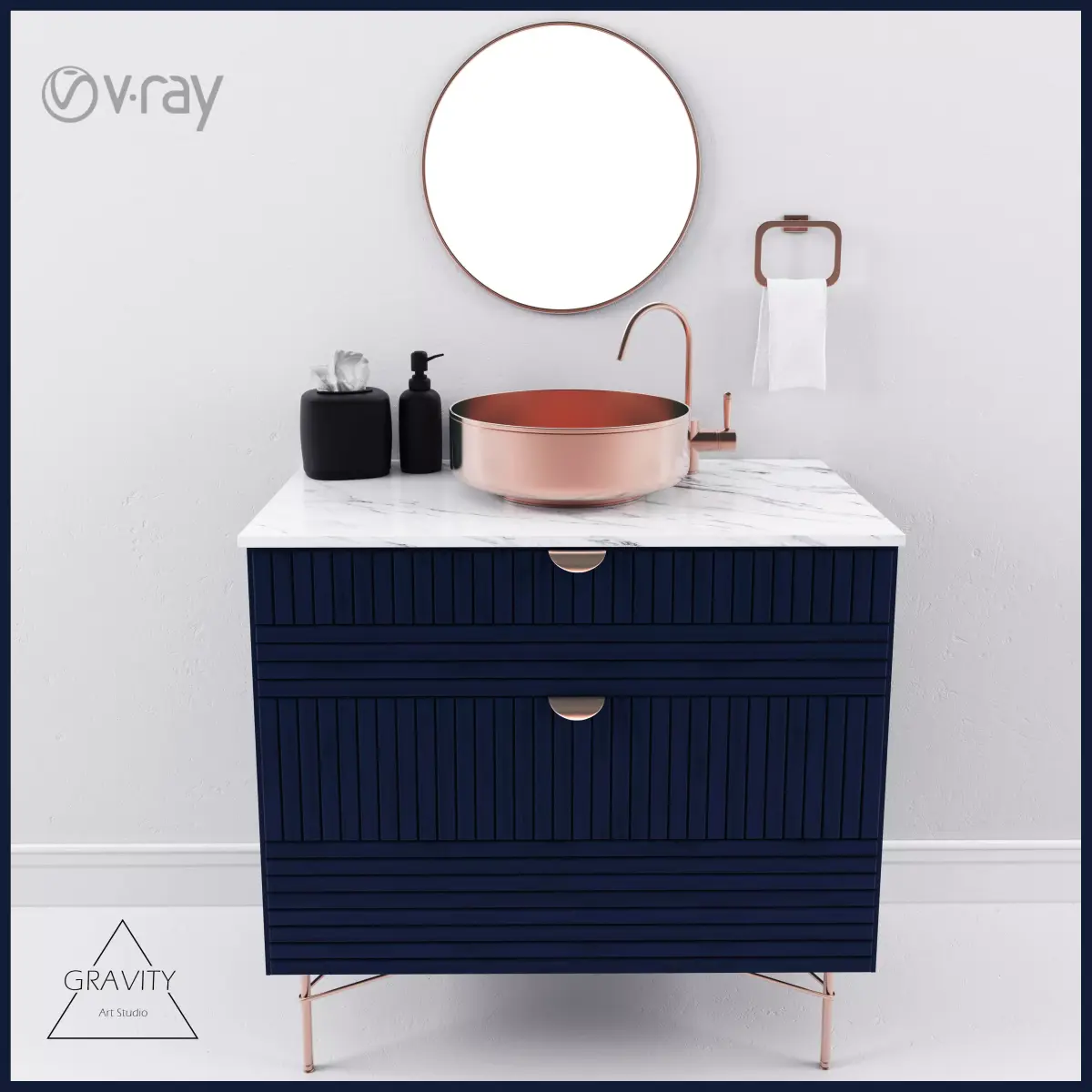 Wash basin Free 3D model