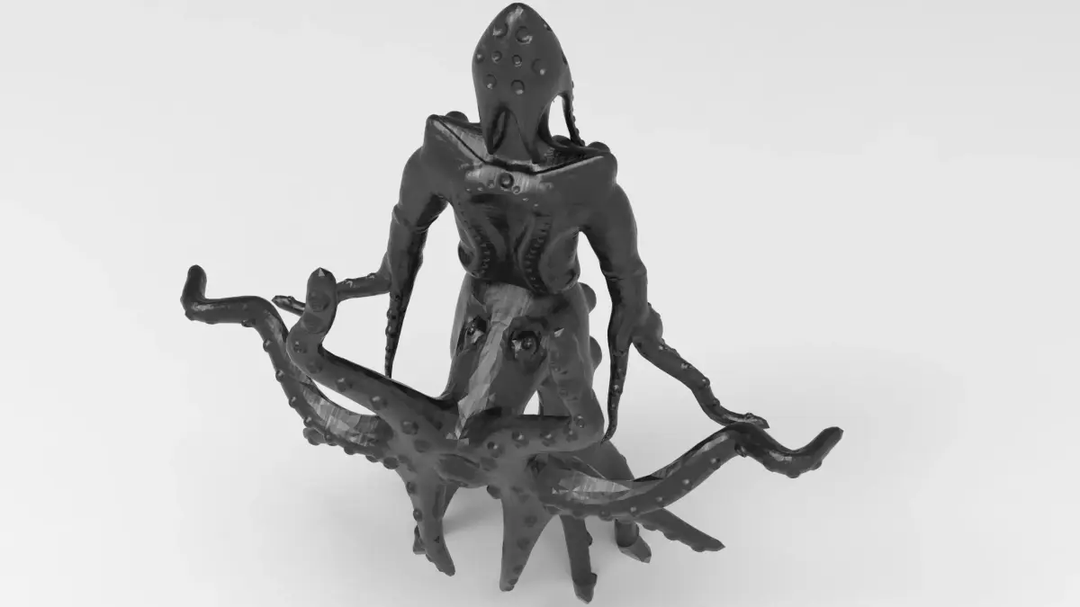 Male Human Octopus Creature 3D model