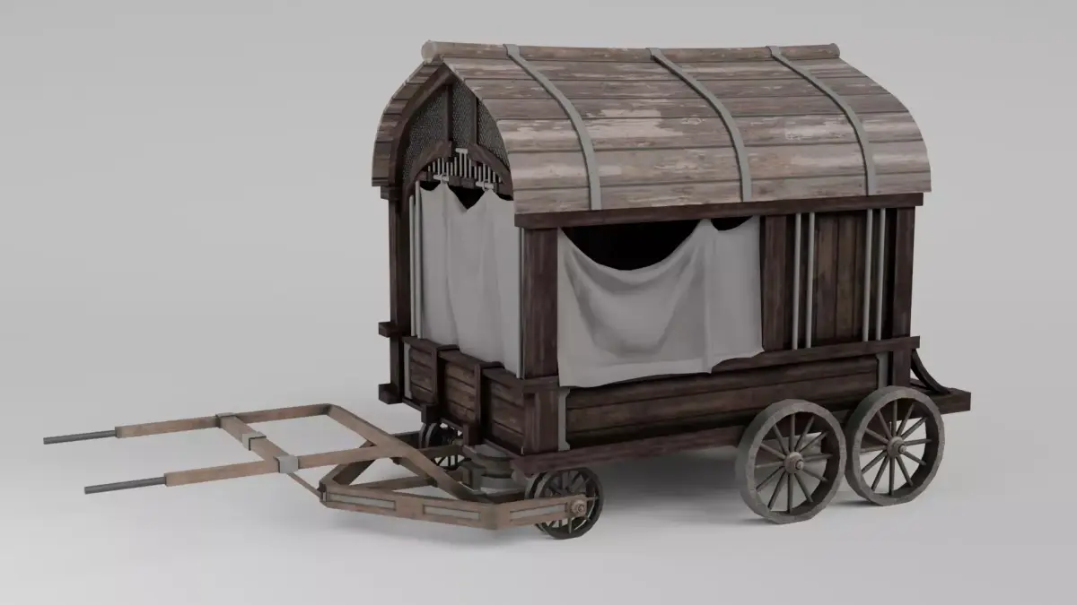 carriage  3D model purchase