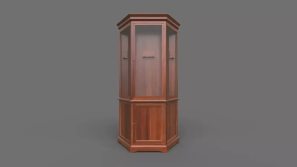 Gun Cabinet Free low-poly 3D model