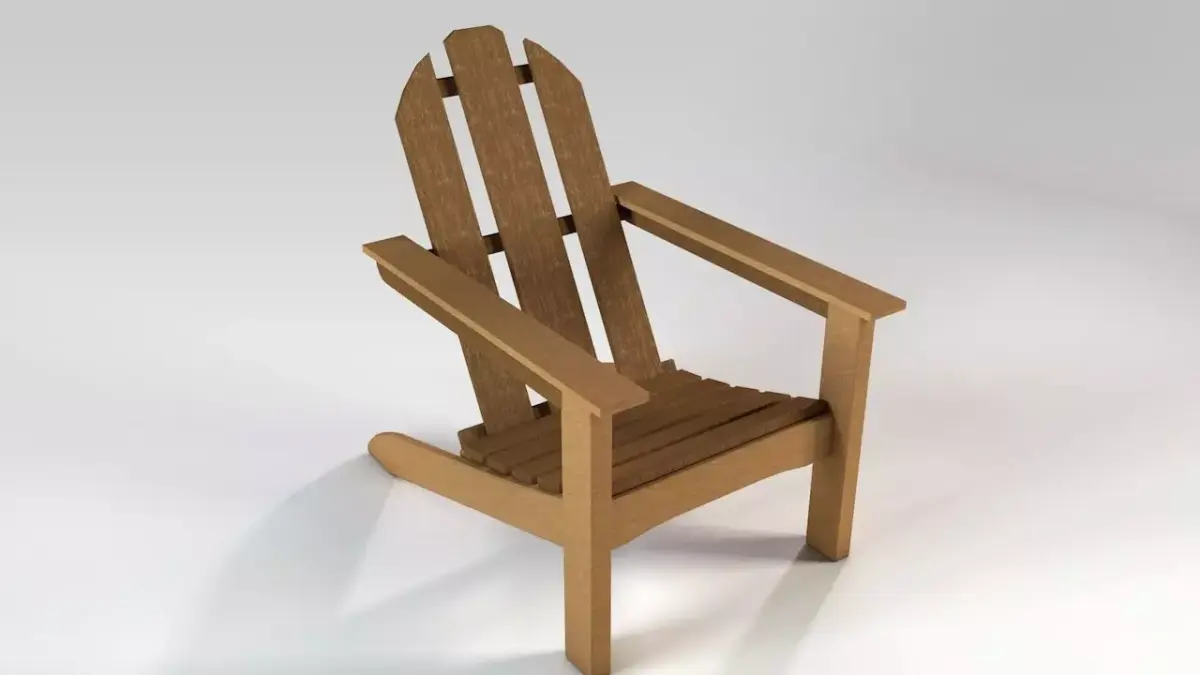 Deck chair Free 3D model