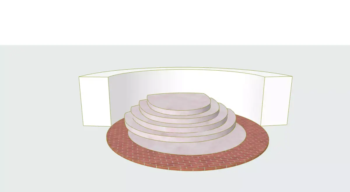 A speech stage Free 3D print model