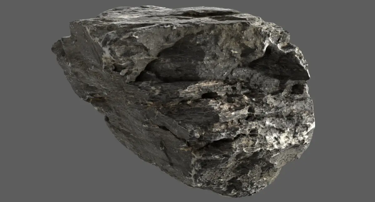 Scanned Cliff Rock 24 3D model