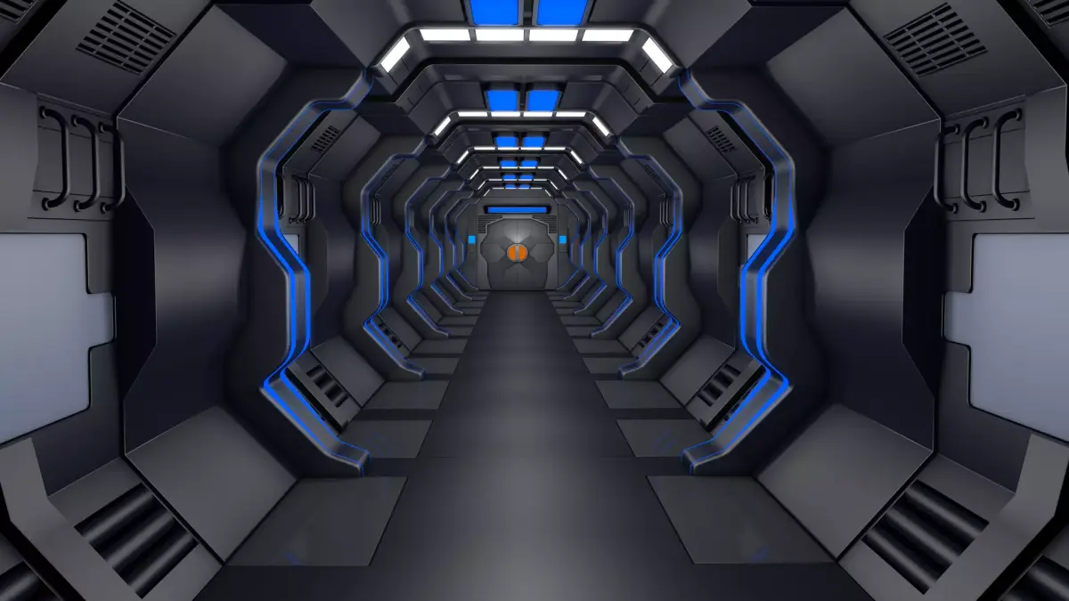 Sci Fi Corridor Tunnel  3D model purchase