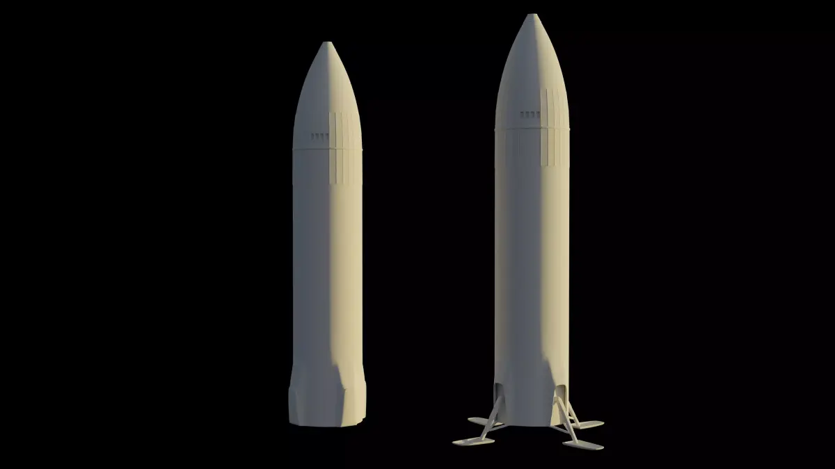 SpaceX Starship Moon Lander - Artemis 3 -  3D print model