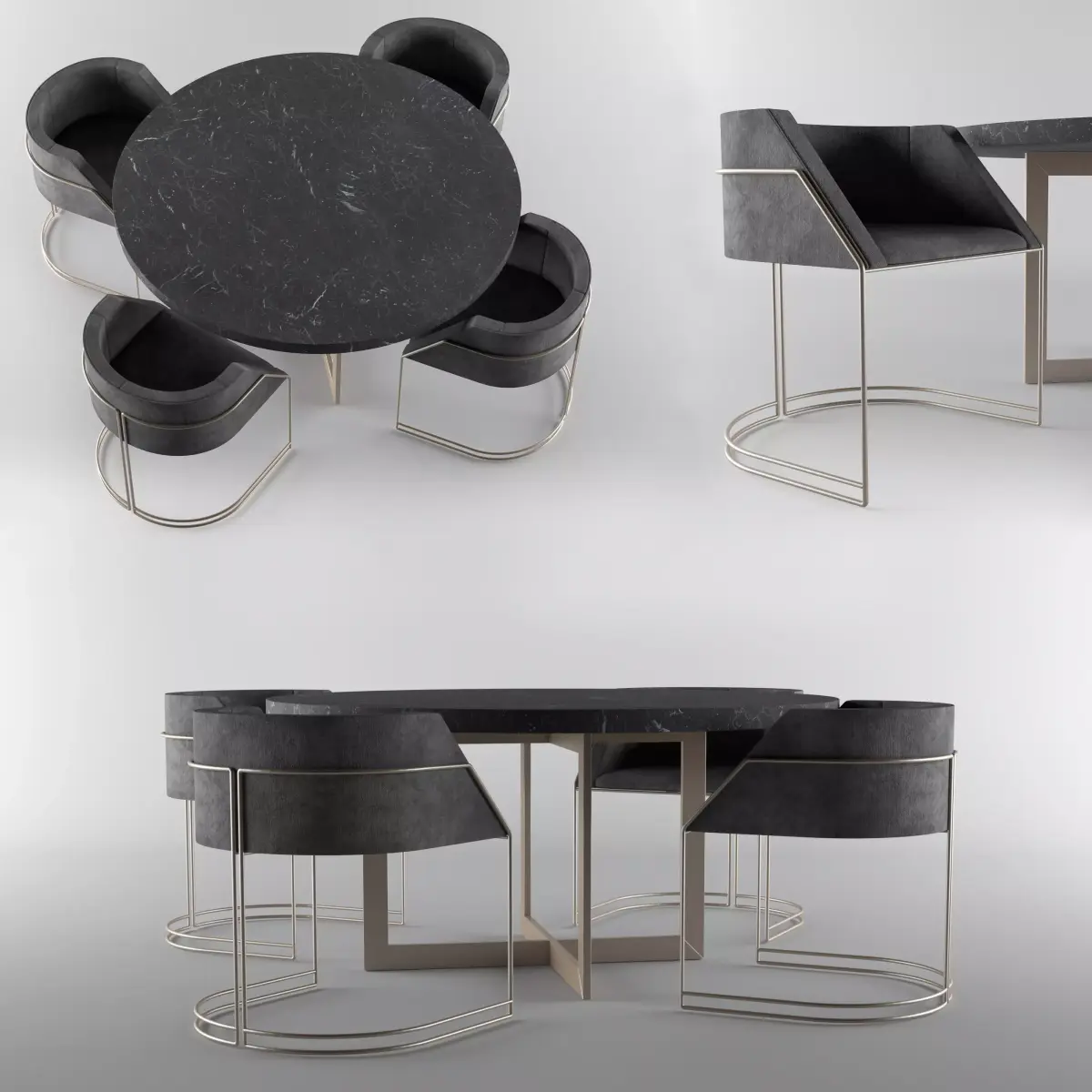 Dining Table Free 3D model 3