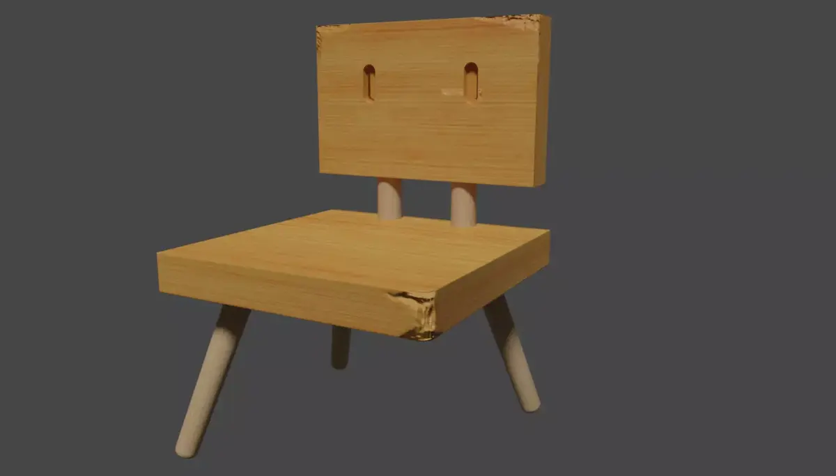 Shouta Chair Suzume No Tojimari With Movement Animation Low-poly 3D model