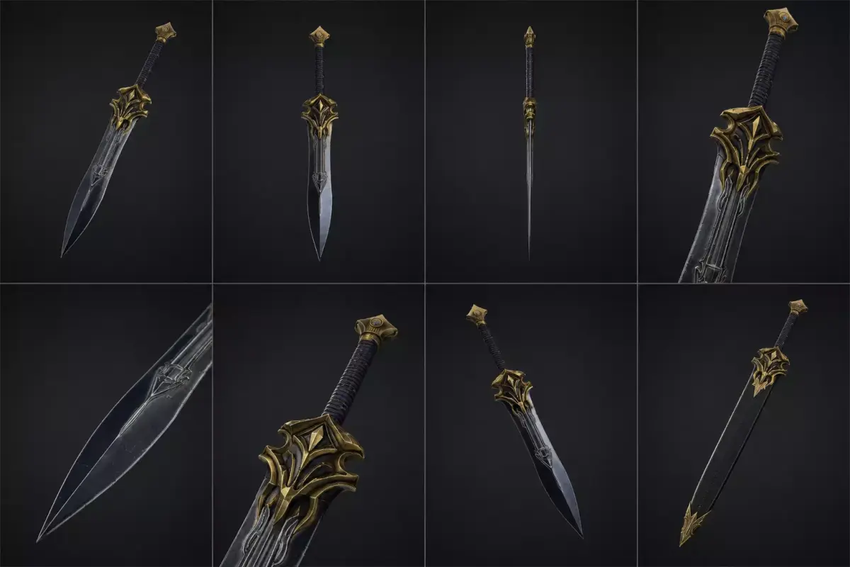 Kingshade Dagger Low-poly 3D model