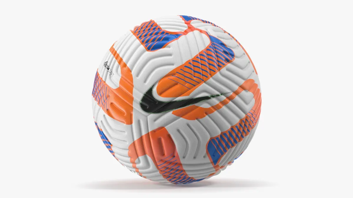 Official Match Ball Nike Flight White Orange 3D model
