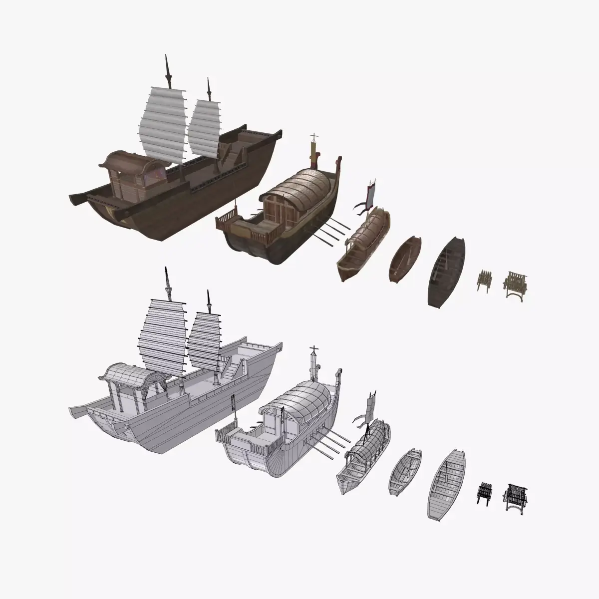 Vehicles - Boat - Low poly Low-poly 3D model