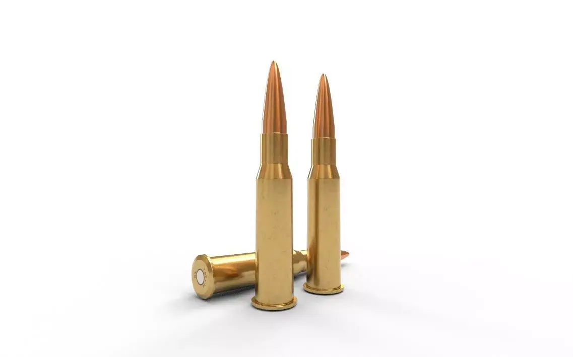 762x54mm  Ammo Low-poly 3D model