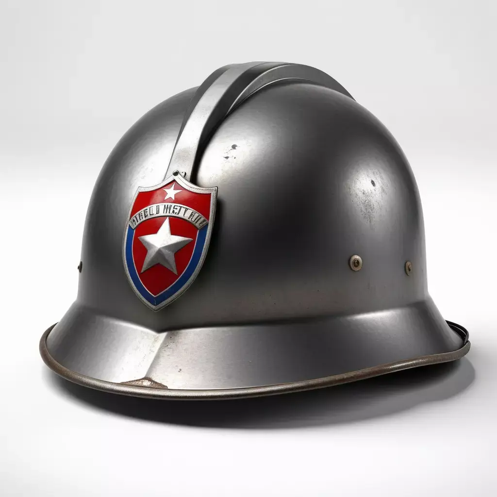 WWII Dented Steel Helmet 3D model