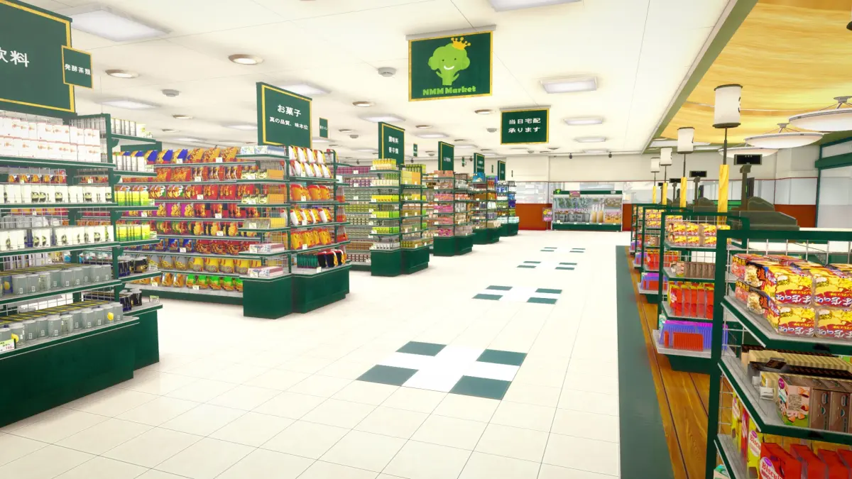 Japanese Supermarket 3D model purchase