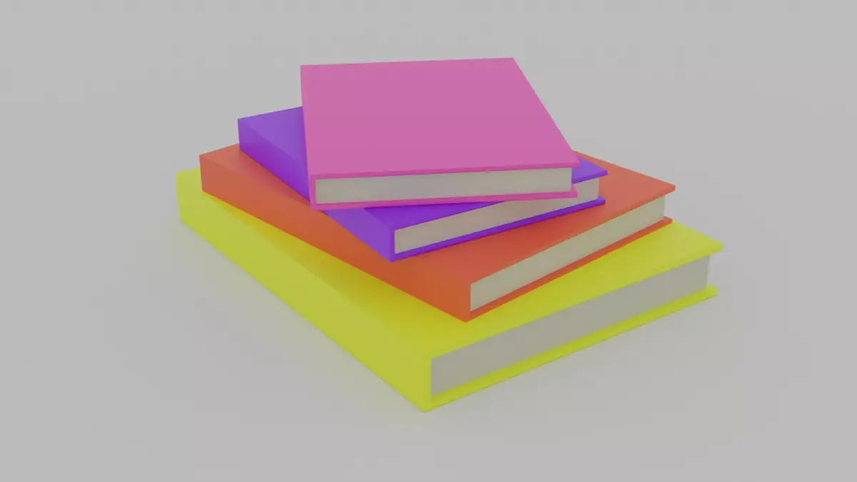 Low Poly Book Free 3D model