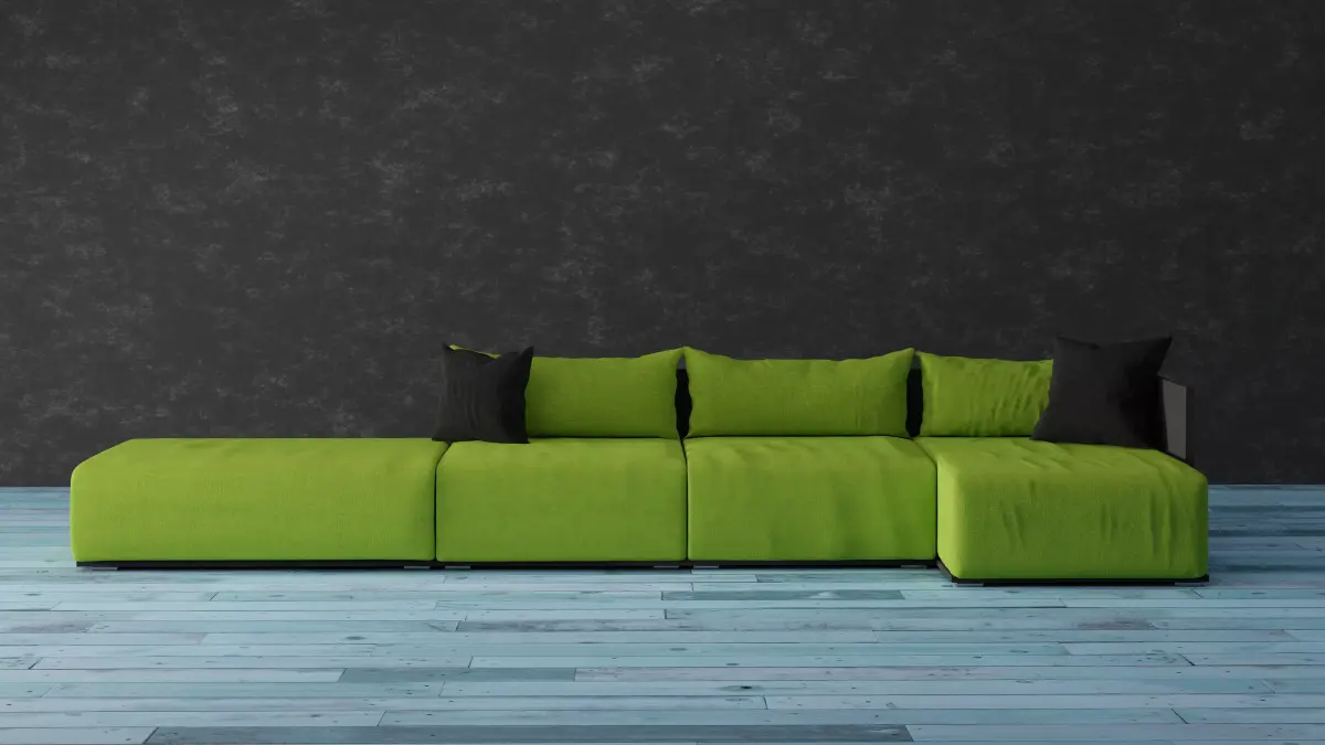 Sofa Lime Green - Contemporany Sofa Free 3D model