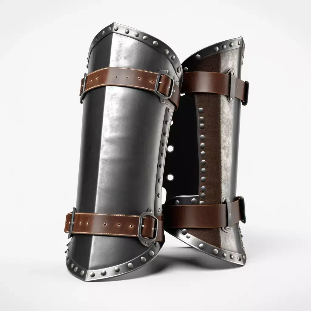 BattleWorn Steel Vambrace 3D Model 3D model