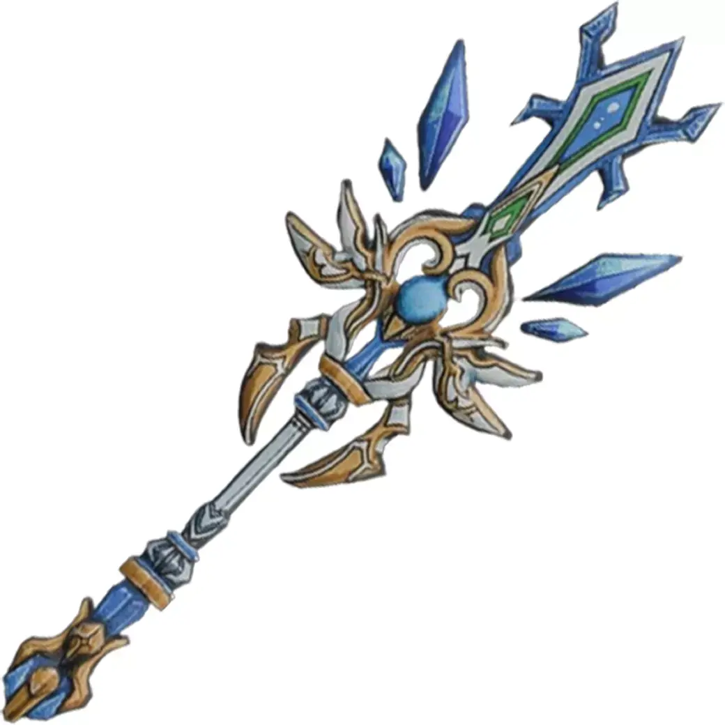 Crystal Wand Low-poly 3D model