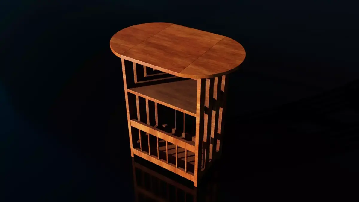 Wooden Table Free 3D model order