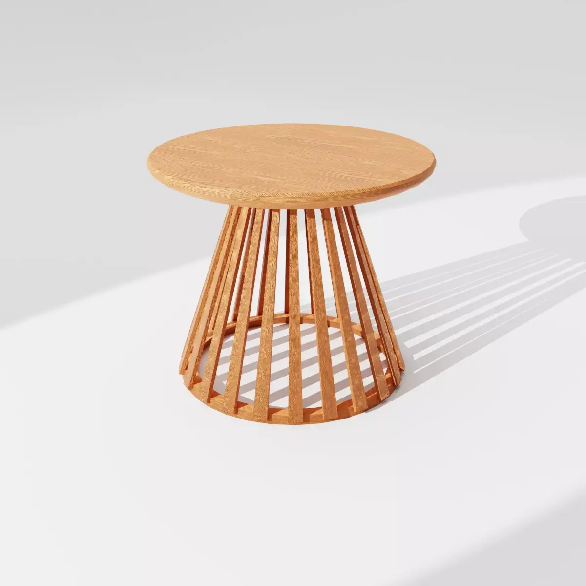 Round Center Table with Circular Base Free 3D model