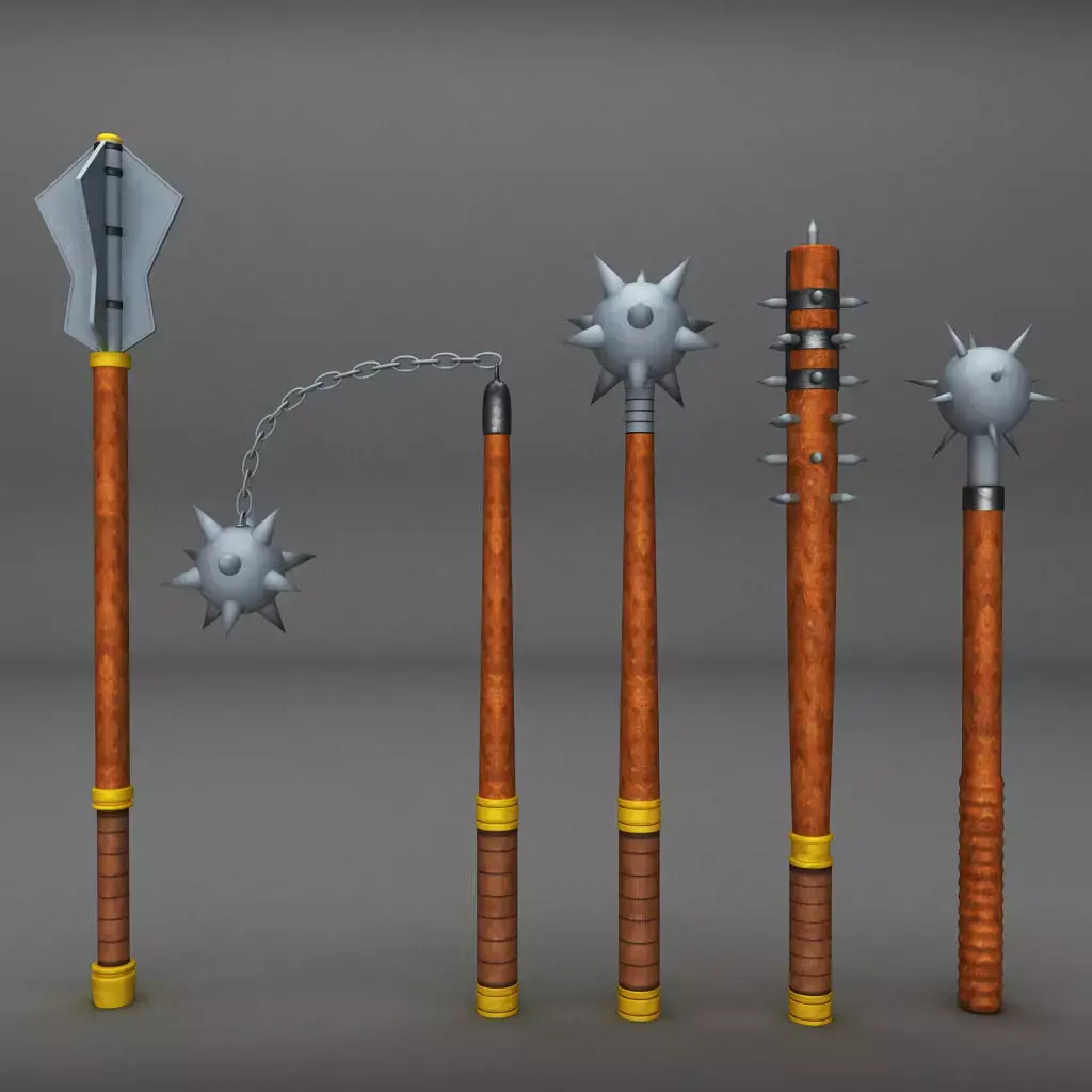 Medieval weapon pack 3D model buy