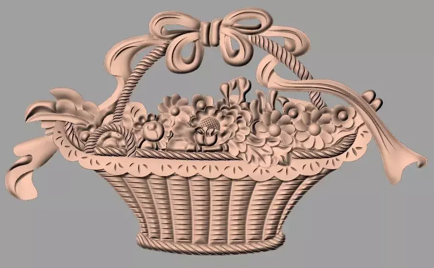 European furniture 3D relief models for CNC wood engraving E168 3D model
