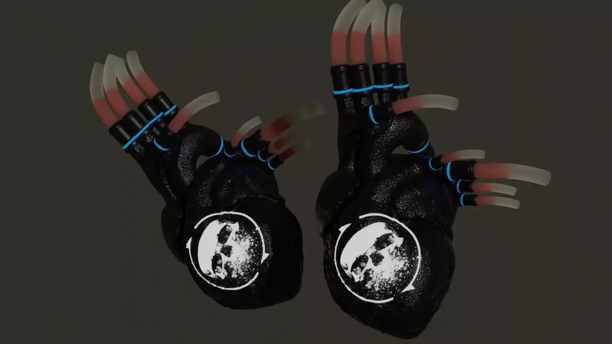Cyber heart concept 3D model purchase
