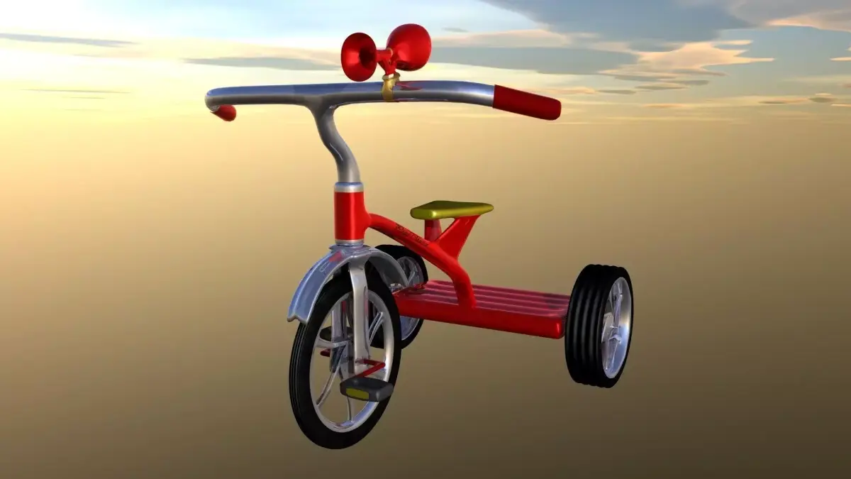 Little bike Free 3D model