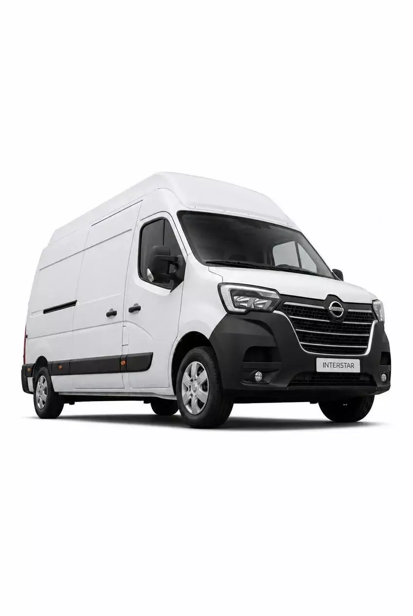 White Nissan Interstar High Roof  Van Commercial Delivery van 3D model