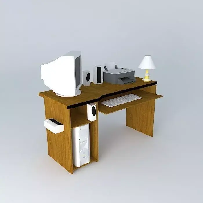 My desk Free 3D model