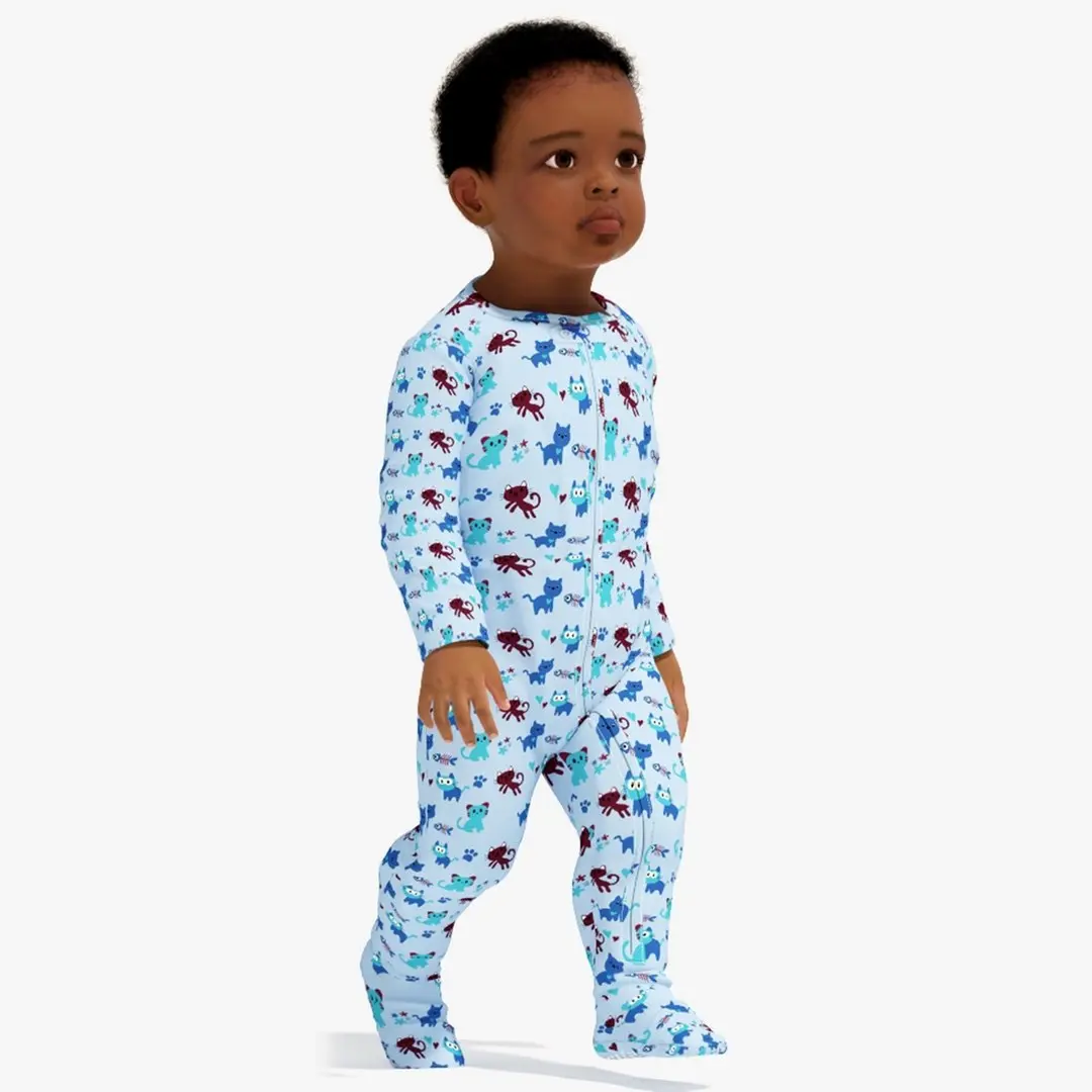 Little African Boy Light Skin in Full Bodysuit Rigged for Cinema 4D 3D model buy