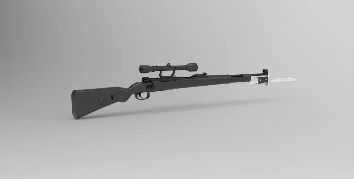 Mauser Kar98k rifles 3D model
