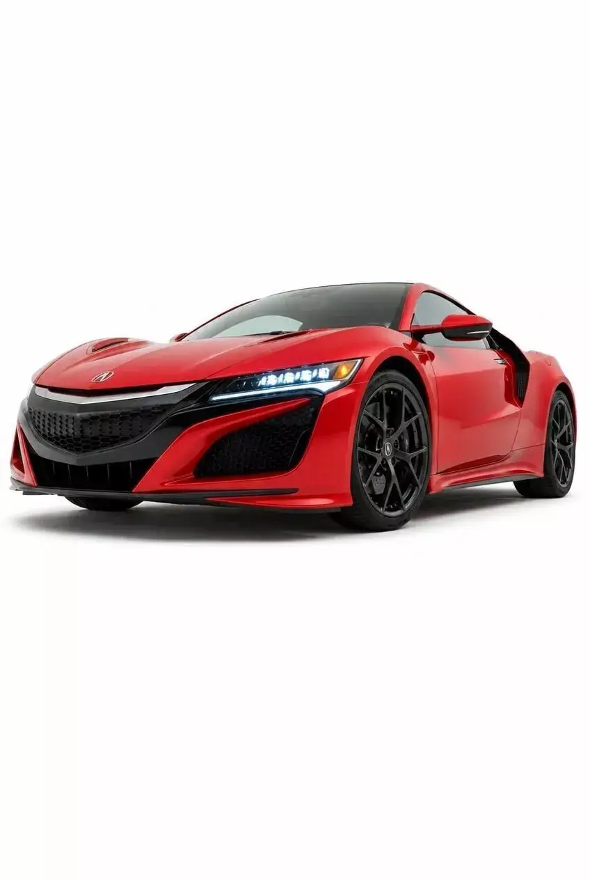 Metallic Red Acura NSX  Modern Hybrid Supercar 3D model