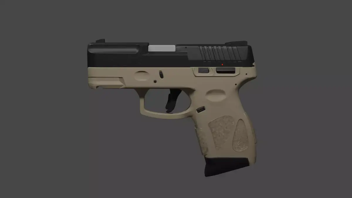 Tauros 9mm glock pistol gun 3D model